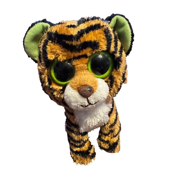 Ty Beanie Boos Stripes Tiger Plush Stuffed Animal Toy With Big Eyes 2010 Vintage - Picture 2 of 6